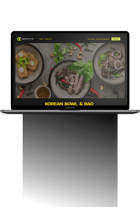 Quickcrave Cafe Website Preview